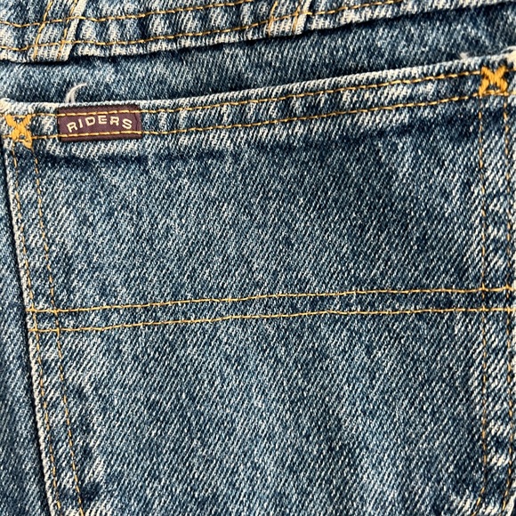Vintage Lee Riders jeans.  Size 14 medium.  Tapered leg. - Picture 5 of 9